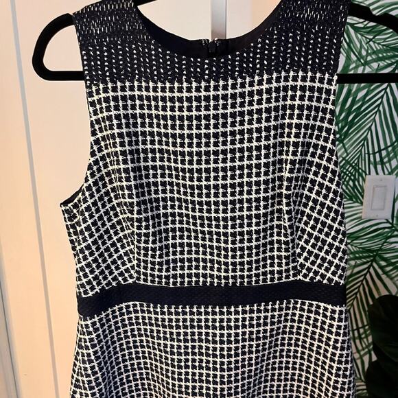 J Crew Navy Tweed Sleeveless Shift Dress Size 10P - Picture 4 of 12